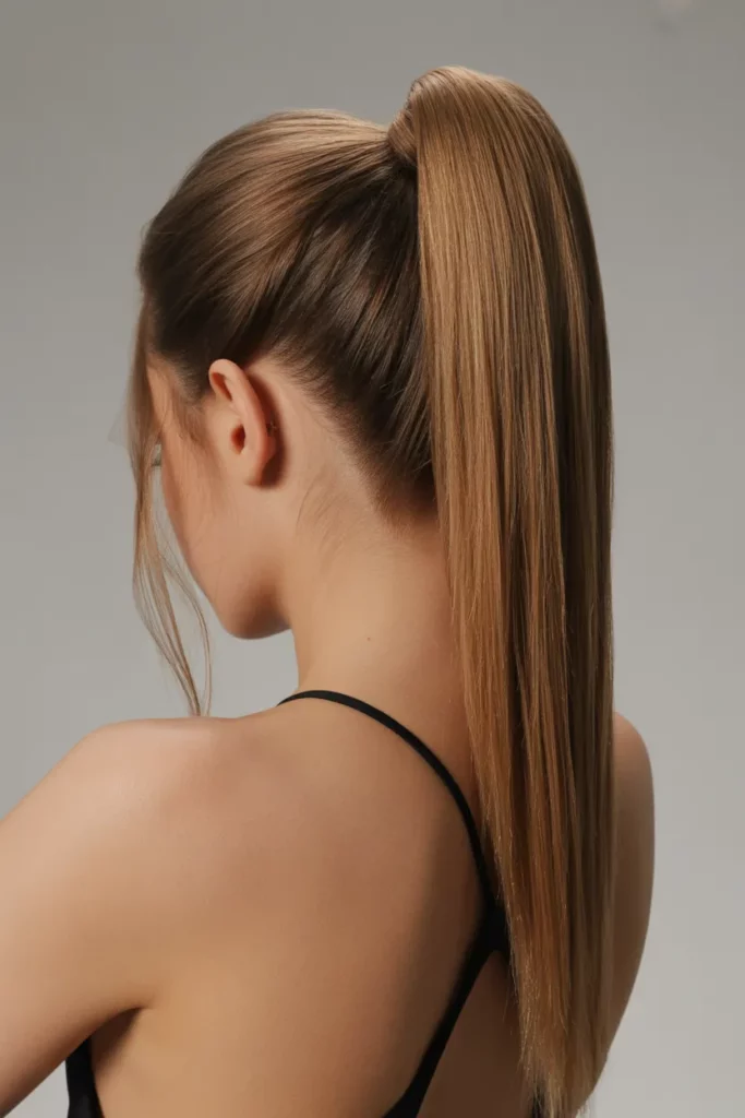 4. Sleek High Ponytail