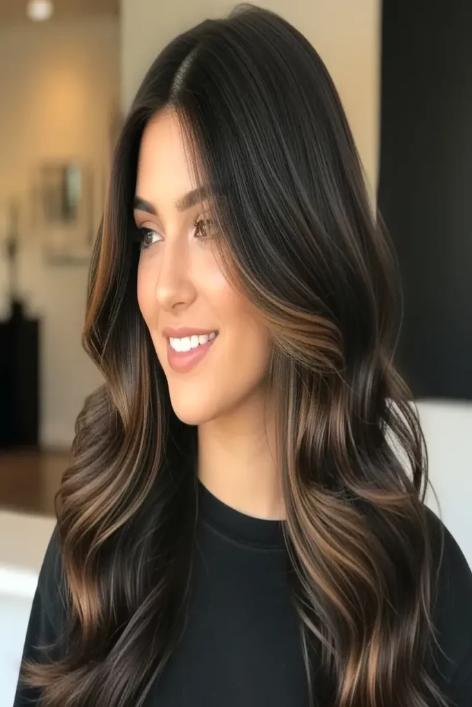 5. Espresso Hair with Caramel Lowlights 832x1248 1