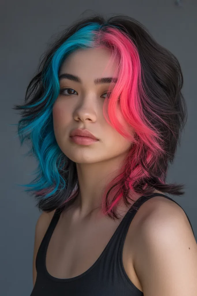 6. Color Blocked Emo Layers