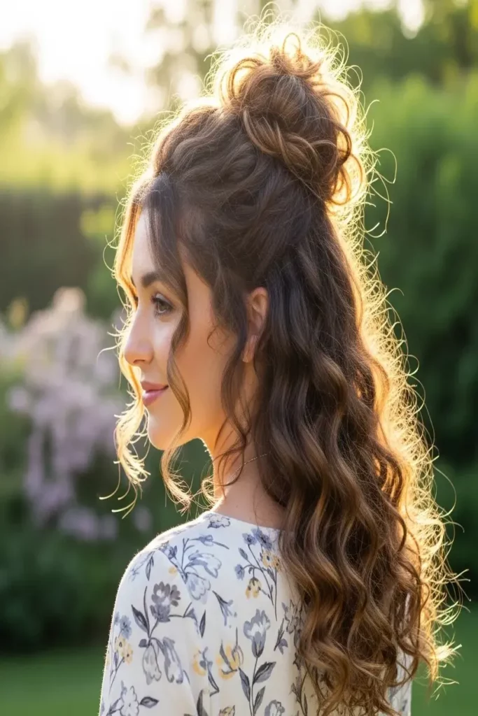 6. Half Up Curly Bun 832x1248 1