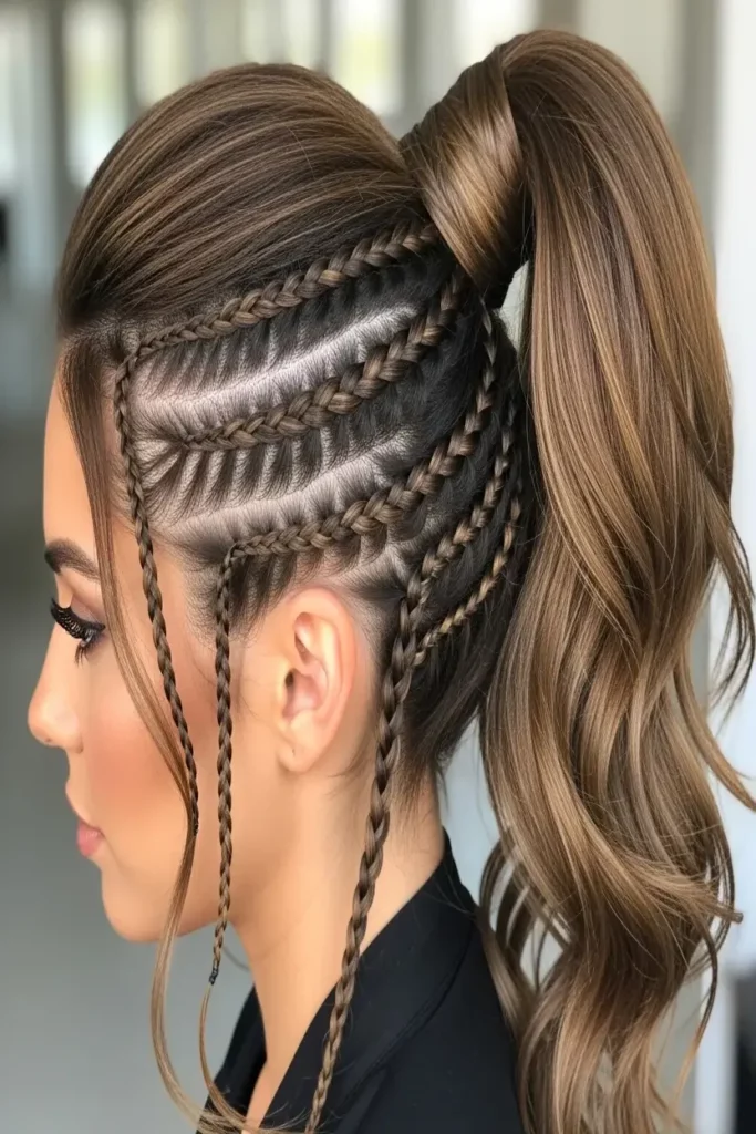 6. High Ponytail with Braided Accents 832x1248 1