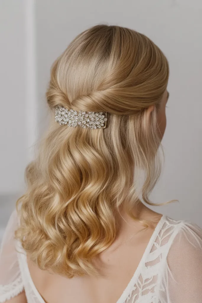 7. Romantic Half Up Half Down