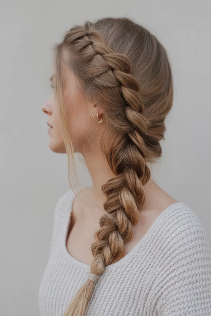 7. Side Braid Simplicity
