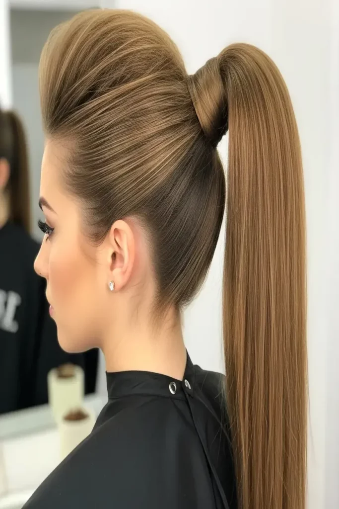 8. High Ponytail with Teased Roots 832x1248 1