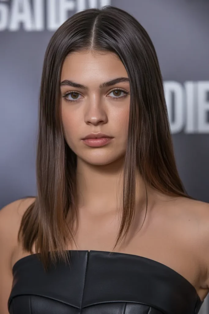 8. Sleek Straight Perfection