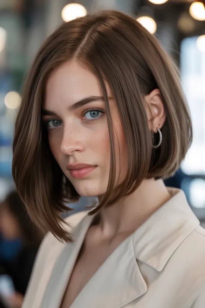 8.Angled Lob with Side Part