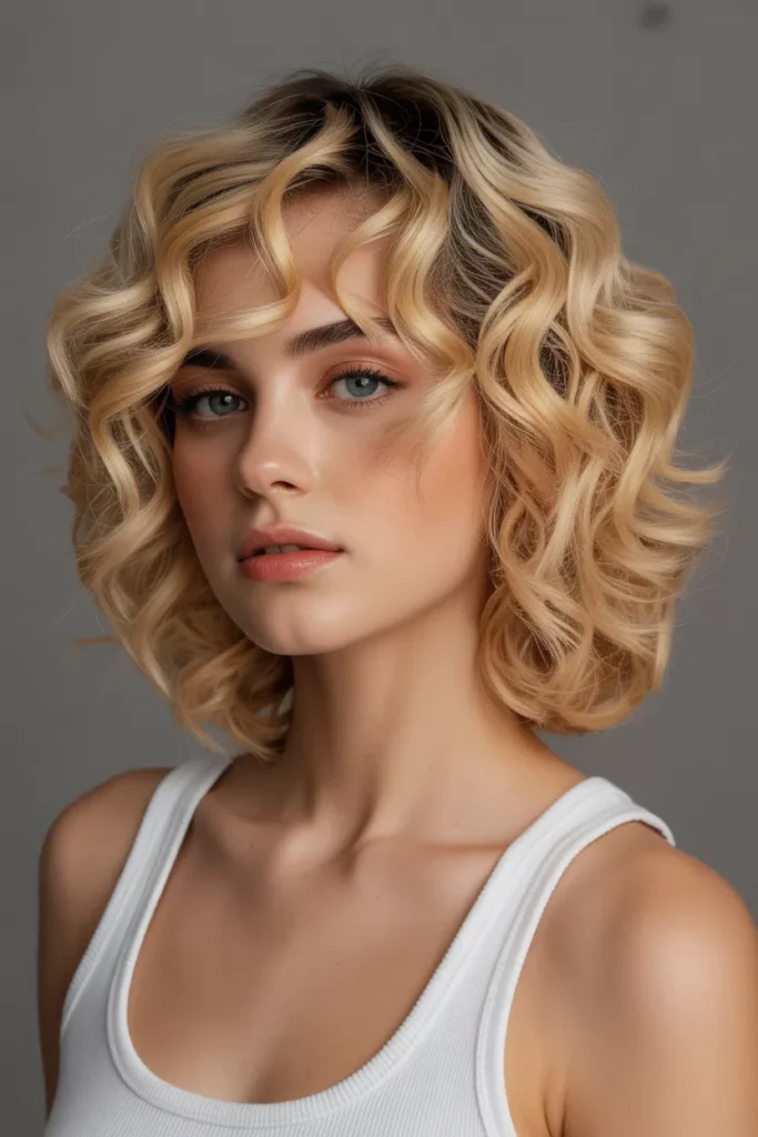8.Short Blonde Curls