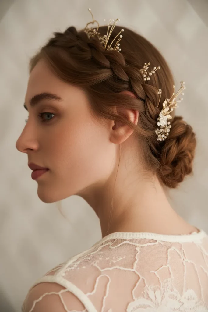 9. Braided Crown Style